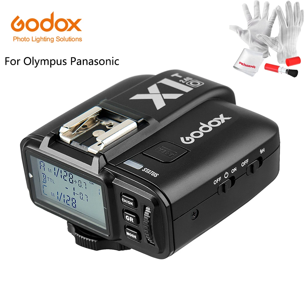 

InStock Godox X1T-O TTL Strobe Trigger 1/8000s HSS 32 Channels 2.4G Wireless LCD Flash Trigger Transmitter for Olympus Panasonic