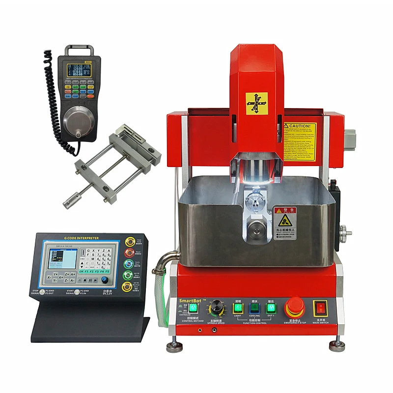 

800W 4 Axis 2020 CNC Engraving Machine Router for Jewelry Wax Seal Support Off-line Working