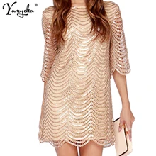 Летнее сексуальное свободное черное Золотое платье с блестками, женское подиумное уличное мини роскошное платье для ночного клуба, Платья для вечеринок