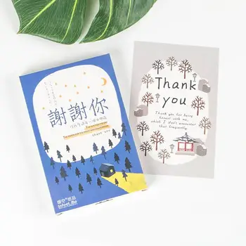 

30 Pcs/LOT Thank You Postcard /Greeting Card/Wish Card/Christmas and New Year gifts