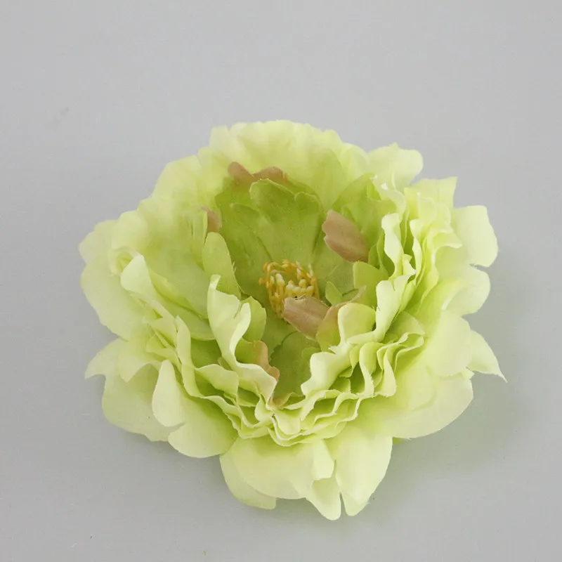 Flone 12cm Simulation Peony Flower Head Silk Flower DIY Headdress For Wedding Party Family Photography Props Decorative Art (14)