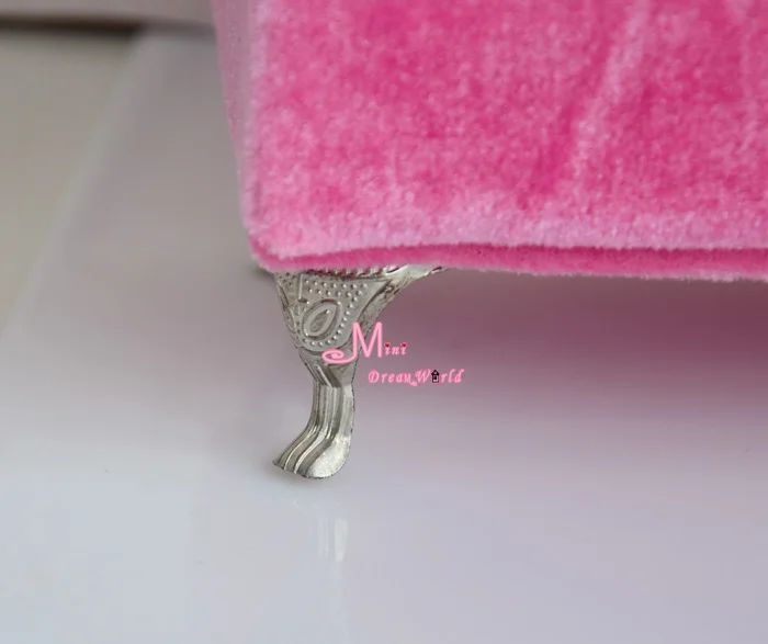 Розовый двухместный диван 1/6 шкала для куклы Кукольный Миниатюрный 1:6 Масштаб