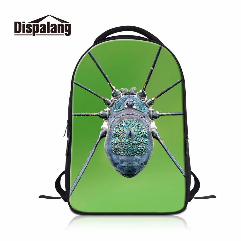 

Dispalang insect pattern Cool Laptop bag travel Backpack for College men Large Book bag Computer package High Quality School bag