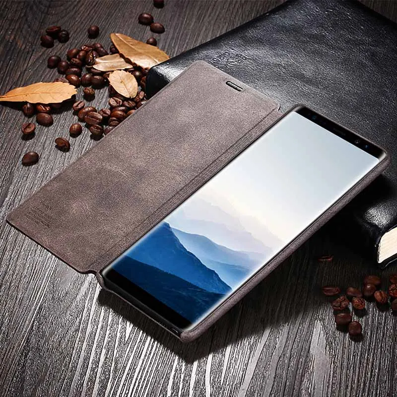 X Level флип чехол для Samsung Galaxy S10 Plus S10E S9 S8 + винтажный кожаный гибридный ударопрочный