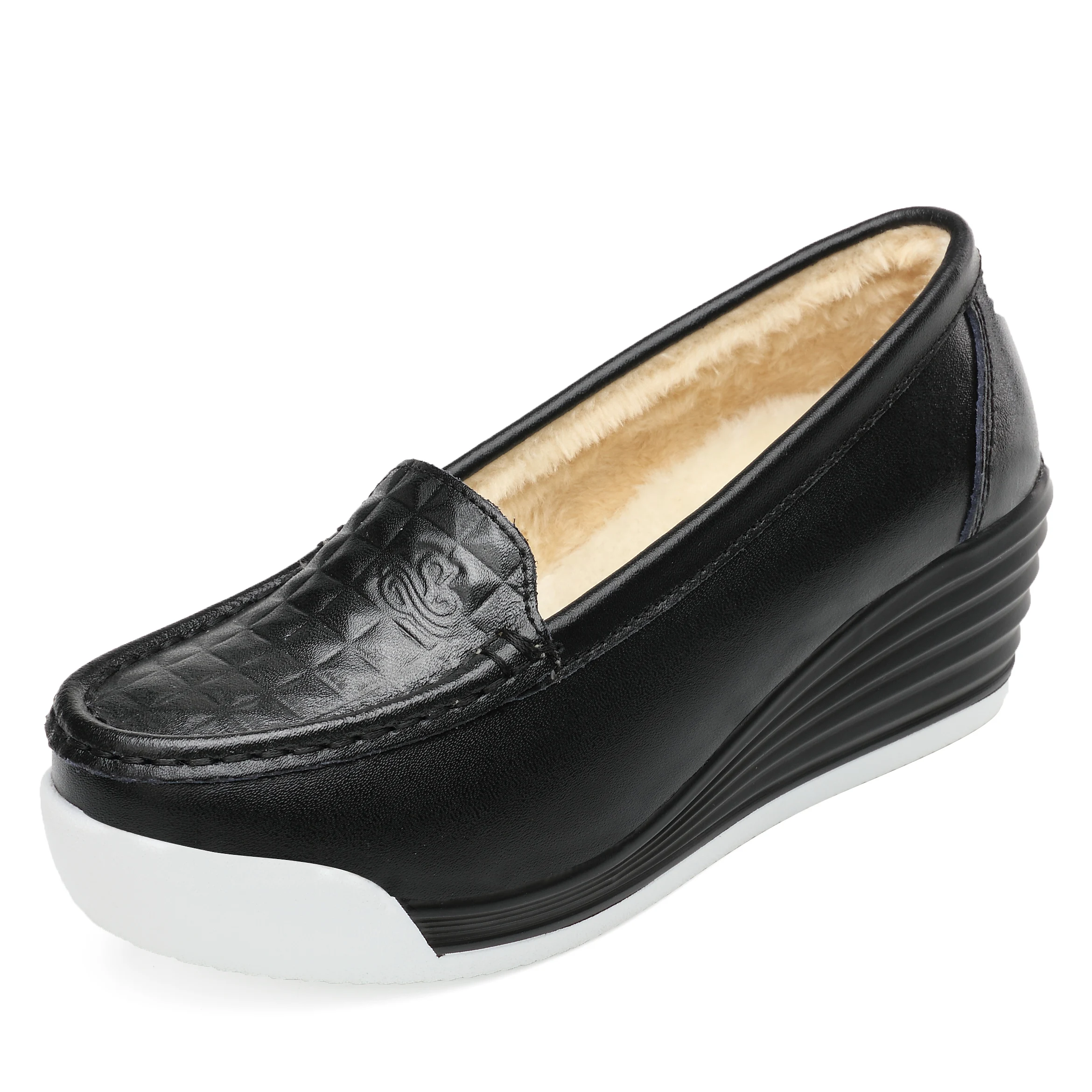 

White Nurse Shoes Ladies Shoe Flats 2018 Fall Winter Creepers Sneakers Women Casual Shoes Platform Walking Moccasins