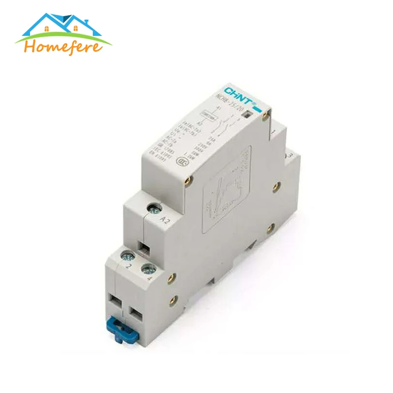 Модульный контактор переменного тока 2P 16A 20A 25A 1NO 1NC 2NO 2NC 220 В 230 50/60 Гц на din рейке для