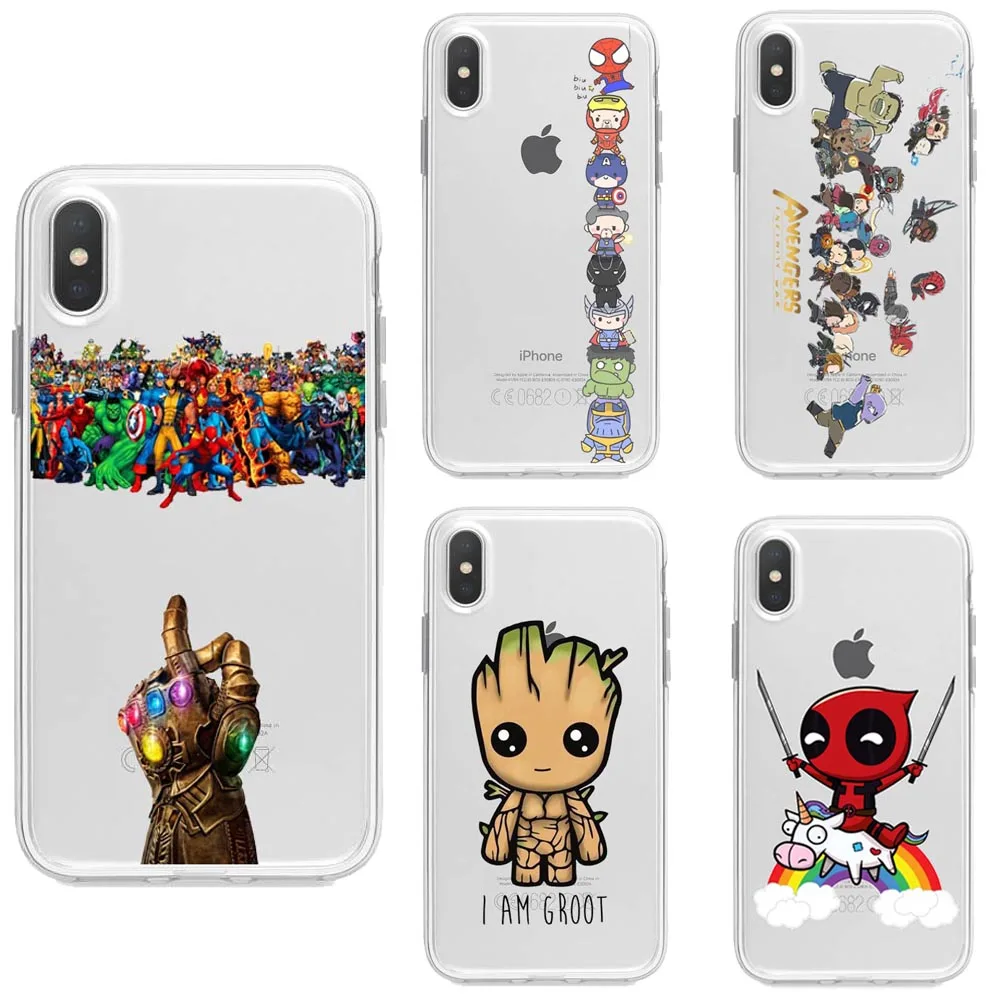 

Deadpool Riding Unicorn DC Comics avengers Superhe TPU Phone Case Cover For iPhone 5 5s SE 6 6s Plus 7 8 Plus X XR XS MAX