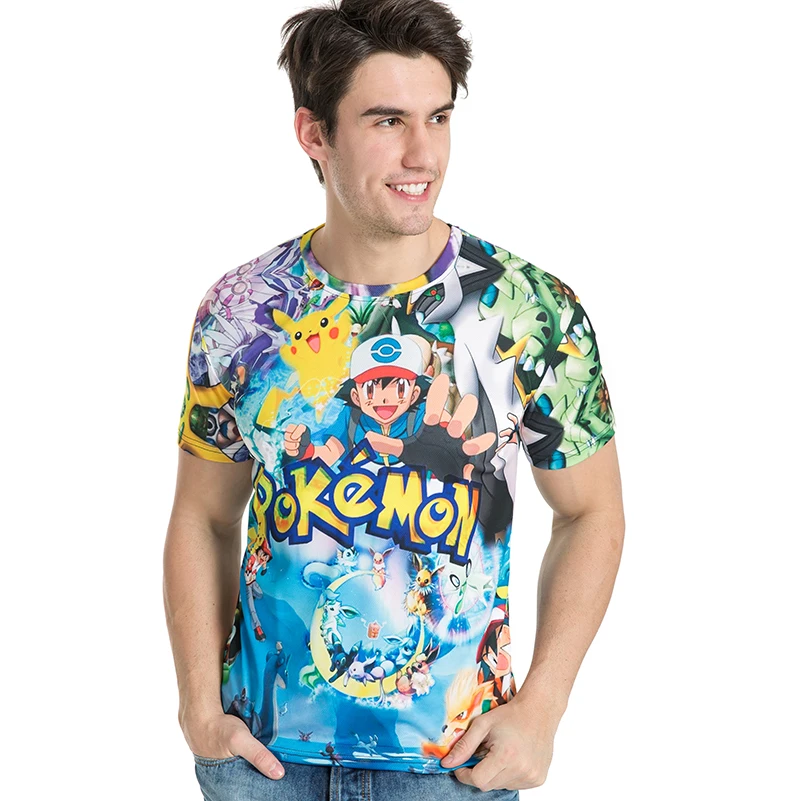 New fashion summer short men t shirt brand clothing pokemon printing comfortable male t-shirt tshirt men clothing New fashion summer short men t shirt brand clothing pokemon printing comfortable male t-shirt tshirt men clothing