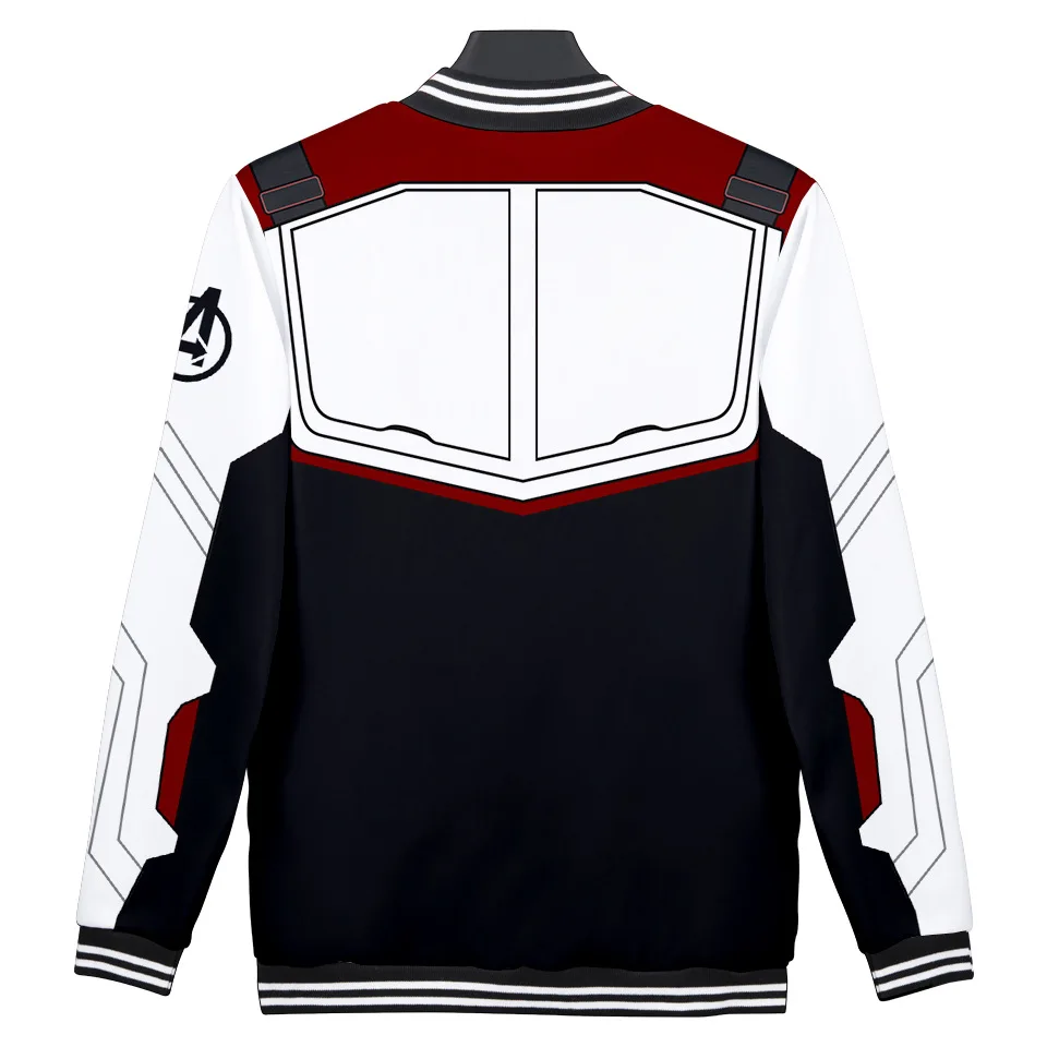 Avengers Endgame Cosplay Costumes Women Men Superhero Quantum Realm Baseball Uniform Daily Casual Sweater Sportswear Coat Tops