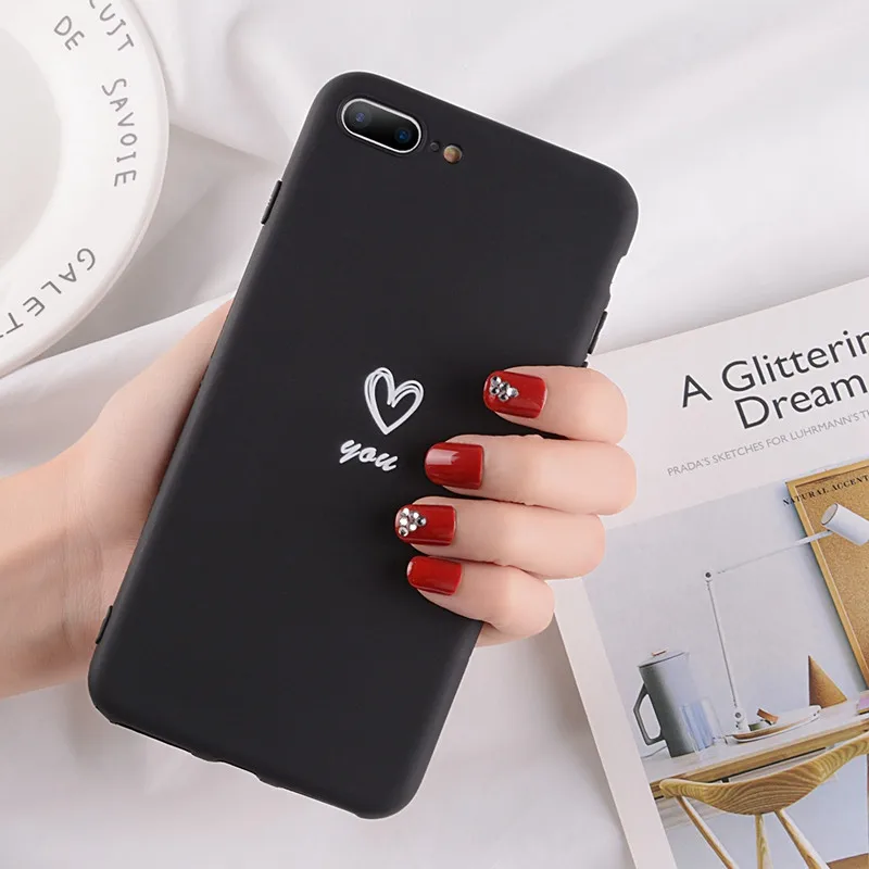 Lovebay Love Heart чехлы для телефонов, чехлы для Iphone 11 Pro 6 6S 7 8 Plus XS Max XR X, Мягкий ТПУ силиконовый ультратонкий простой чехол