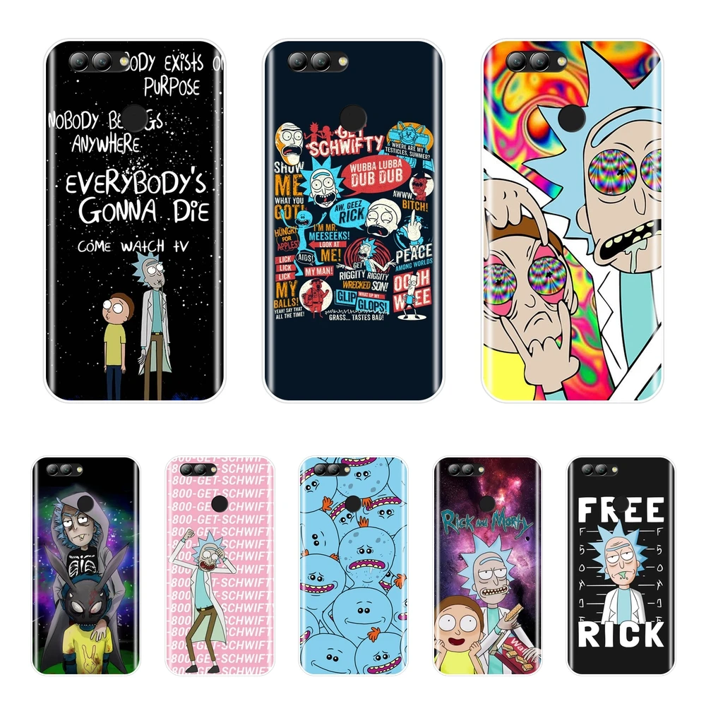 

Soft Silicone Phone Case For Huawei Nova Smart Lite 2017 Rick And Morty Back Cover For Huawei Nova 2i 2 Lite Plus 3 3I 3E Case