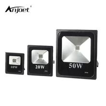 ANJOET 395nm Floodlight 10W 20W 50W High Power UV LED Flood Light 220V Ultraviolet Curing Detection 85V-265V AC IP66 waterproof