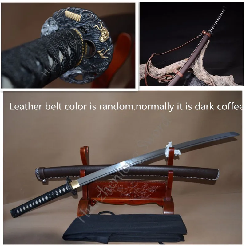 

New Japanese Samurai Sword KATANA Damascus Folded Steel Full Tang Sharp Blade