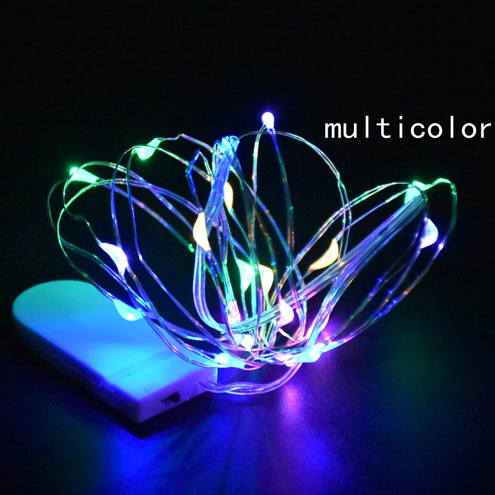 

Christmas Decorative Lights 1M/2M Waterproof Copper mini Fairy String Light for Home,Wedding Operated by CR2032 Battery