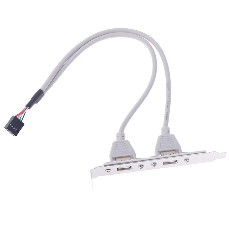 1 шт. 2 портовый USB адаптер для материнской платы|Компьютерные кабели и разъемы| |