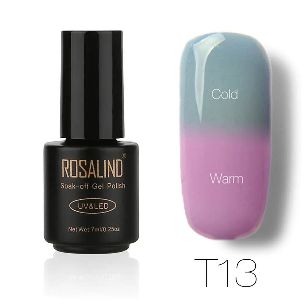 

ROSALIND soak off Nail polish Changing Color Gel Nail Polish Nails Art UV LED Gel Polish wholesale 2019 HOT Selling vernis ongle
