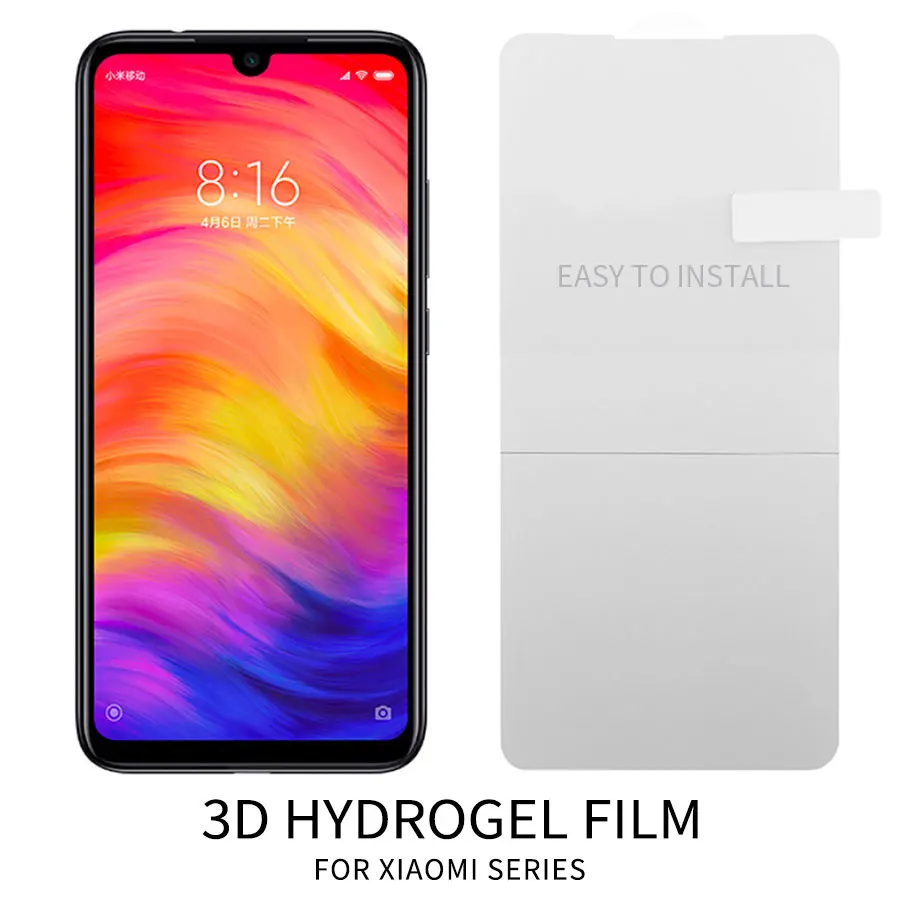 

Jappinen 3D Full Cover Soft Screen Protector For Xiaomi Mi 9 Redmi Note 7 Pro TPU Hydrogel Film (Not Tempered Glass)