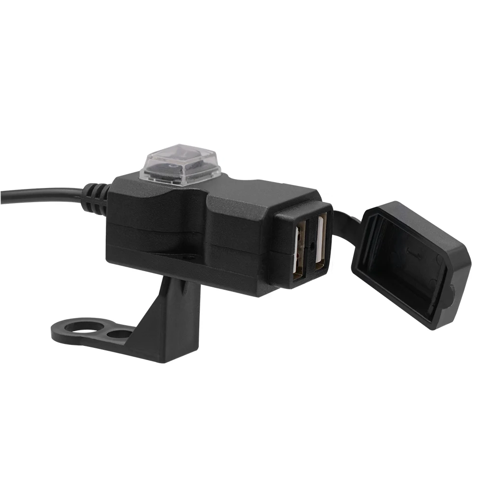Двойное USB Автомобильное зарядное устройство для мотоцикла 3.1A 9-24 V/9-99 V адаптер питания водонепроницаемое зарядное устройство s