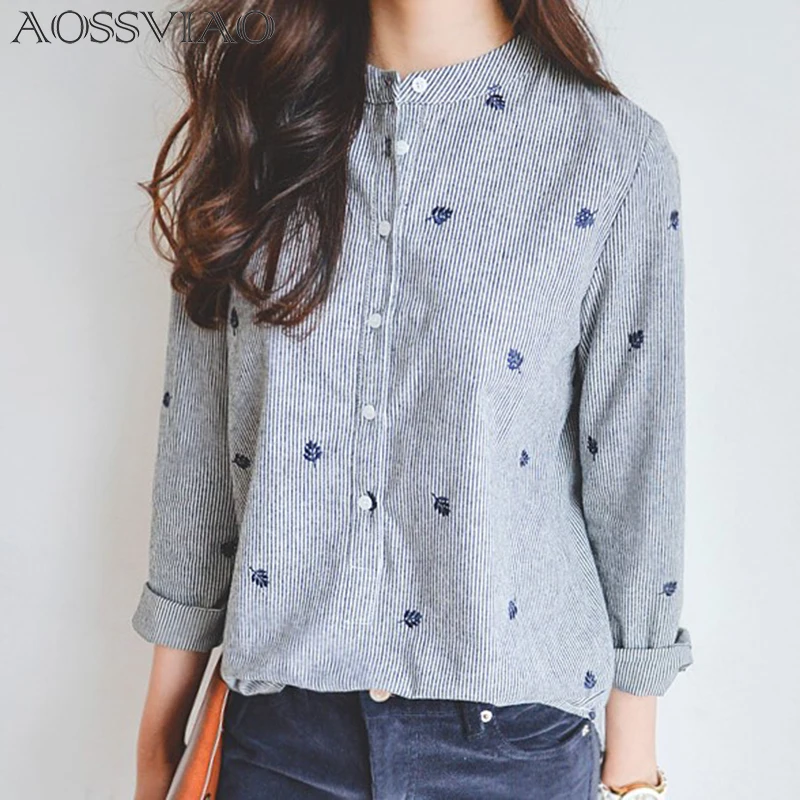 Женская блузка с вышивкой женская длинным рукавом весна 2020 | одежда