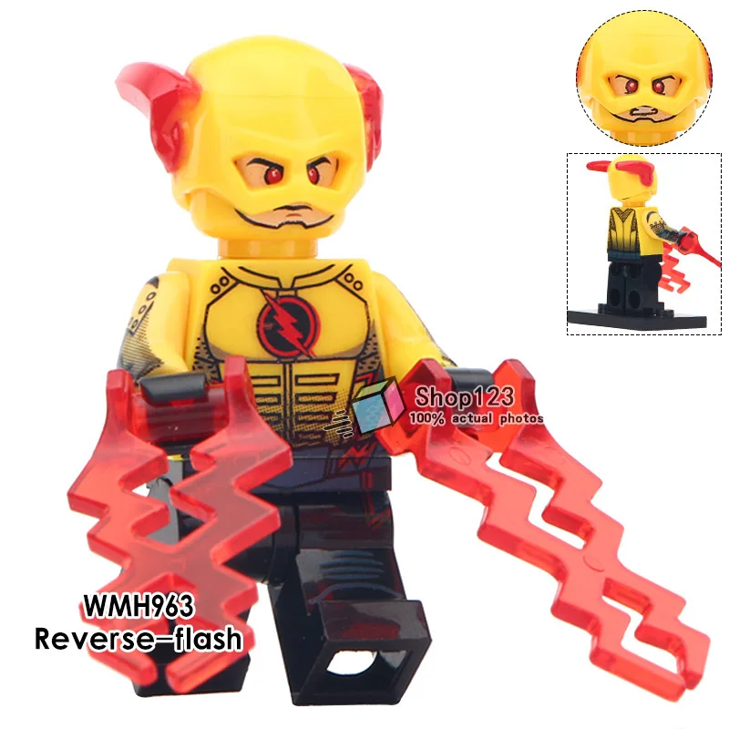 

Single Sale Legoings DC Super Heroes The Flash/Reverse Flash Justice League Electricity Movie Figure Building Blocks Kids Toys