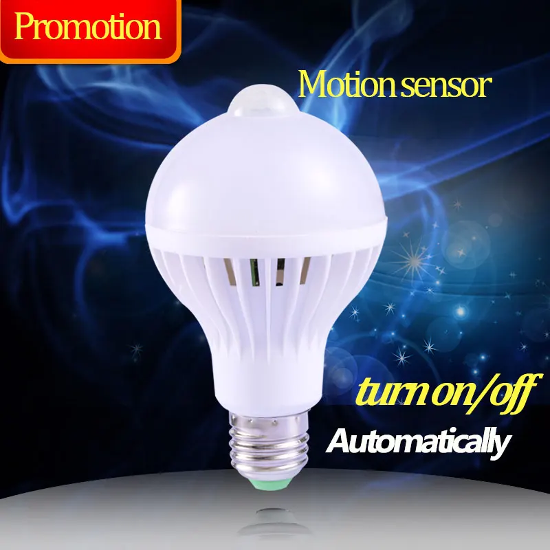 

E27 PIR Motion Sensor Bulb Smart Led Lamp E27 5W 7W 9W Infrared Motion Detection Ampoule Led 220V Lampadas Led for Home