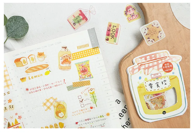 20set/1lot Kawaii Stationery Stickers Micro sweet time series Diary Decorative Mobile Stickers Scrapbooking DIY Craft Stickers
