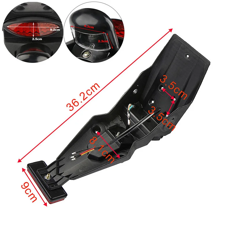 

Light Motorcycle Rear LED Brake Tail For Honda Yamaha Lamp ABS Plastic Hot Sale