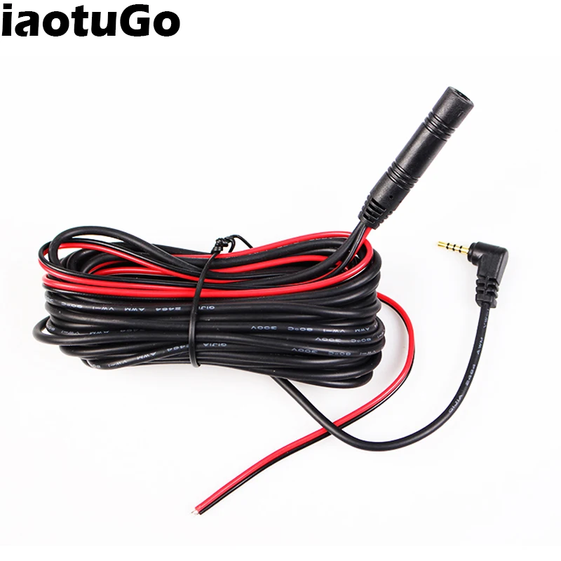 

iautoGo Video Cable For DVR Mirror DVR 6M 10M 15M 2.5mm Jack Male To 4 Pin/ 5 Pin Video Extension Cable For DVR Camera