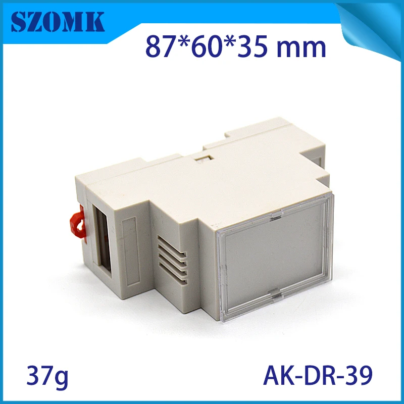 szomk plastic din rail power supply enclosure project box PLC plastic enclosure for electronics din rail junction housing (6)