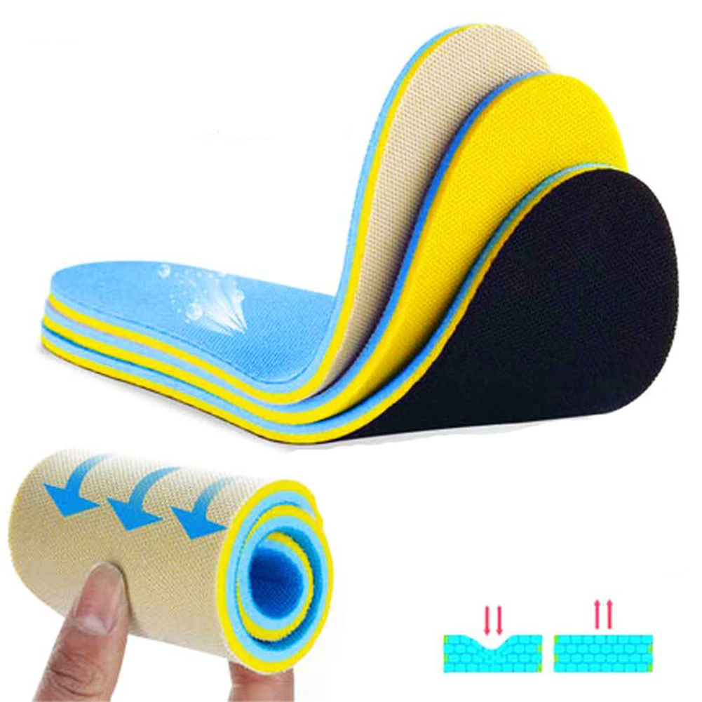 

1Pair Memory Shoes Insoles Absorbent Deodorant Foot Care Soft Pain Relief Soft