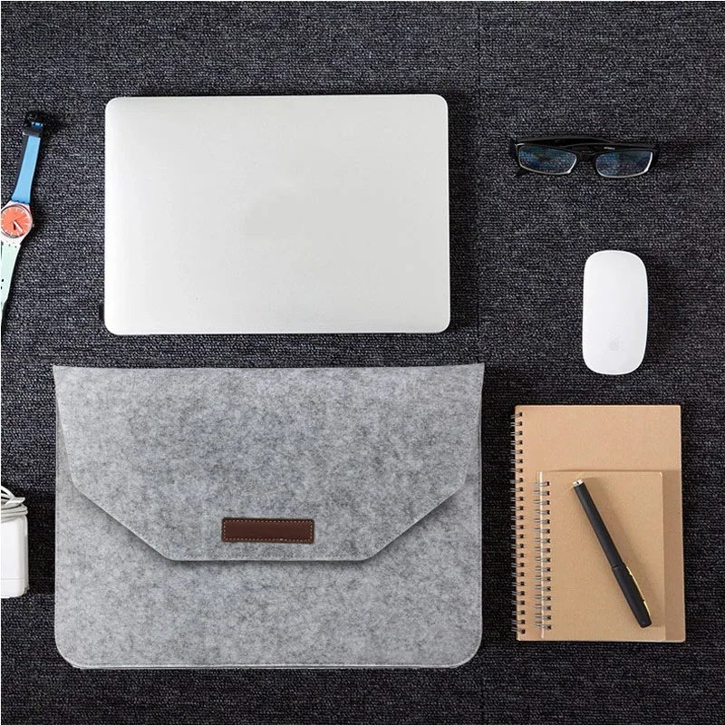 

For MacBook Air Pro Laptop Bag Woolen Envelope Cover Sleeve Case New
