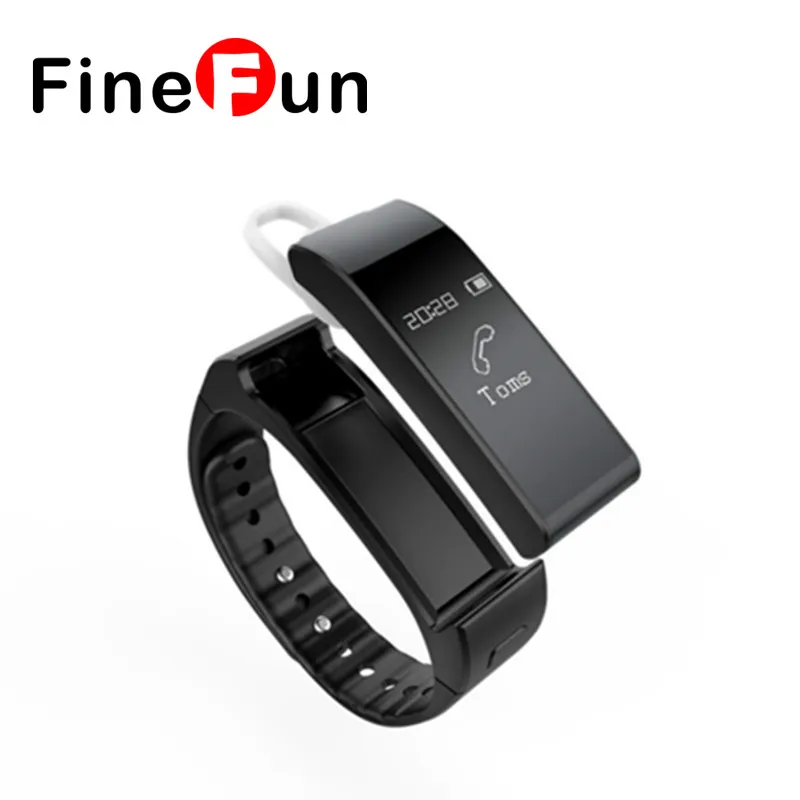 

FineFun V6 Intelligent Wearable Bluetooth Headset Sports Bracelet Pedometer Healthy Sound Sleep Monitoring For IOS Android