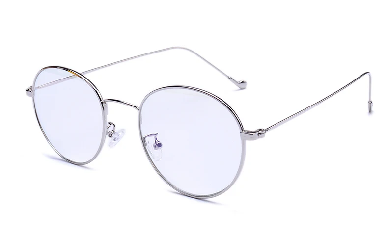 Blanche Michelle, высокое качество, унисекс, очки, для женщин и мужчин, очки, оправа, прозрачная, oculos UV400, оптика, gafas, с коробкой - Цвет оправы: Серебристый