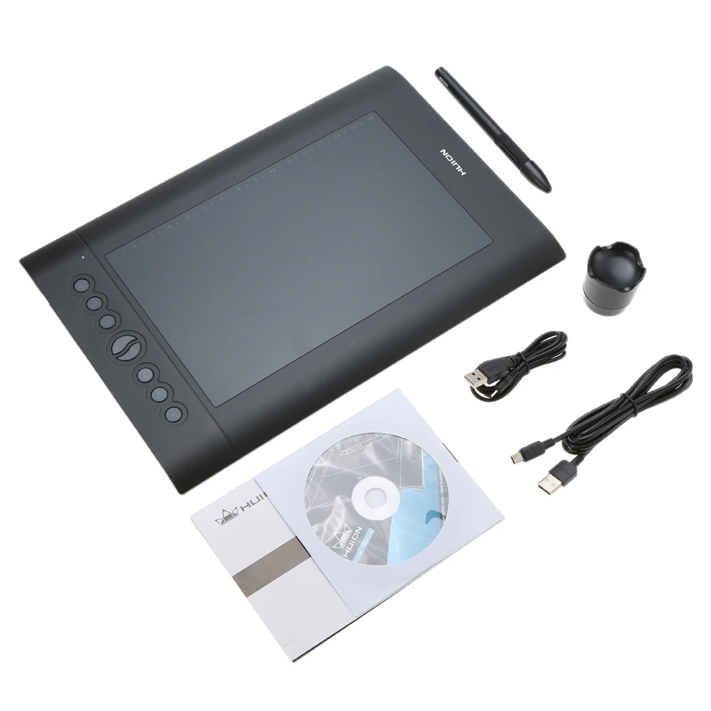 Графический планшет Huion USB H610 PRO цифровая плата перезаряжаемая ручка для