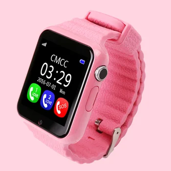 

Best Christmas Baby watch with SIM Card Slot SOS GPS LBS AGPS Kids Tracker Watch Phone 2G/GSM