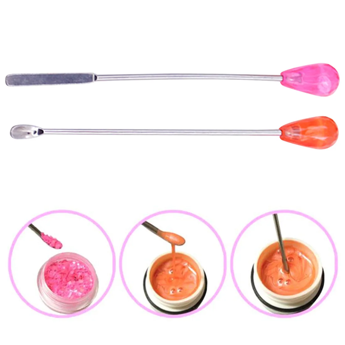 

Stainless Steel Pigment Stirring Rod Spoon Microblading Tattoo Powder Ink Mixing Stick Nail Art Stirring Tools