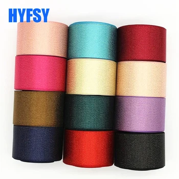 

New 1-1/2 38mm double-sided ribbon 10 yards DIY handmade material gift wrap gold headdress bow satin