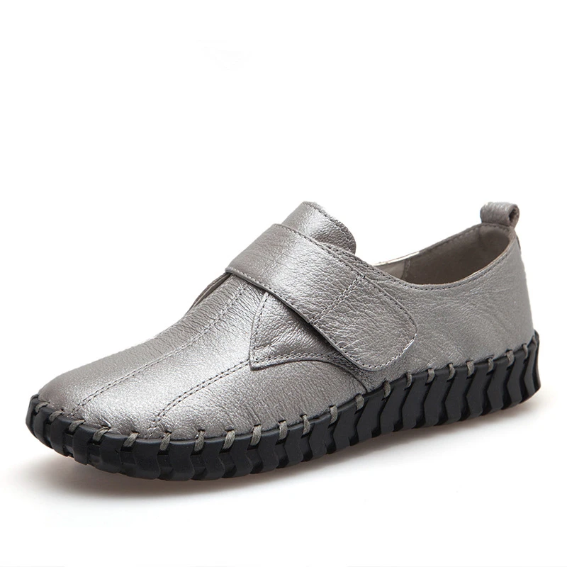 

New Women Genuine Leather Flat Walking Shoes Women's Comfortable Epidemic Handmade Shoes Trend Flexible Outdoor Leisure Shoes