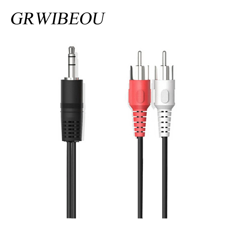3. 3 фута/1 м аудио кабель 5 к 2 RCA папа мужчине 2rca мм AUX стерео автомобильный сплиттер
