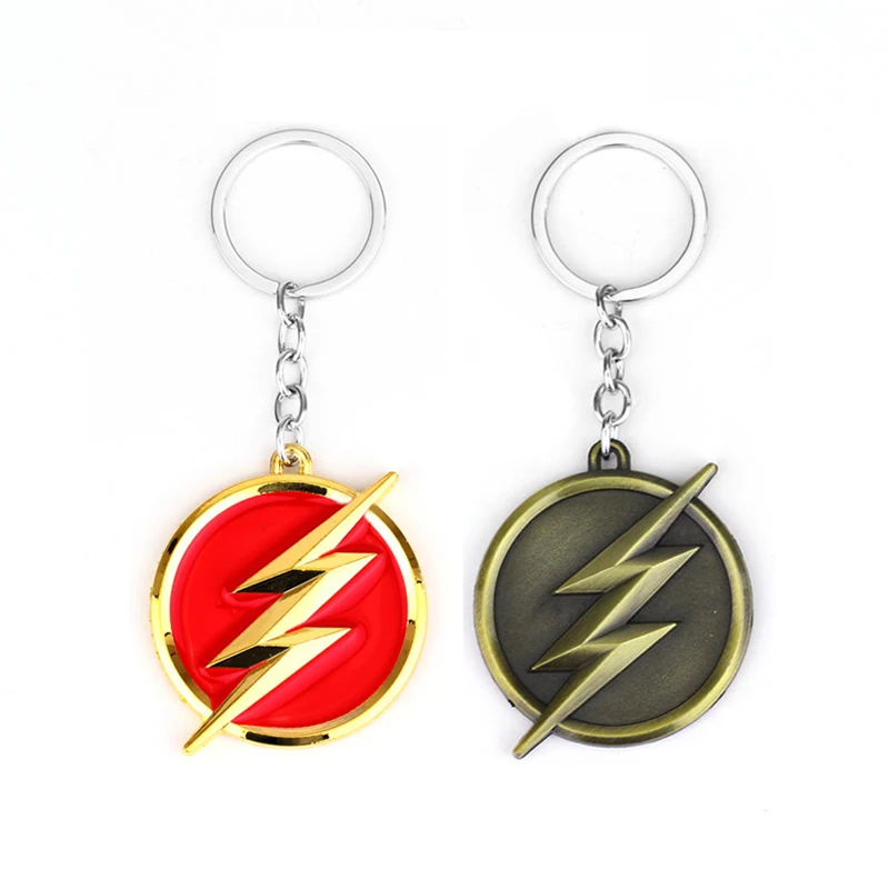 

The Flash Keychain Fashion Flashman Lightning Logo Thanos Mask Key Chain Cool Men Key Ring Movie Jewelry