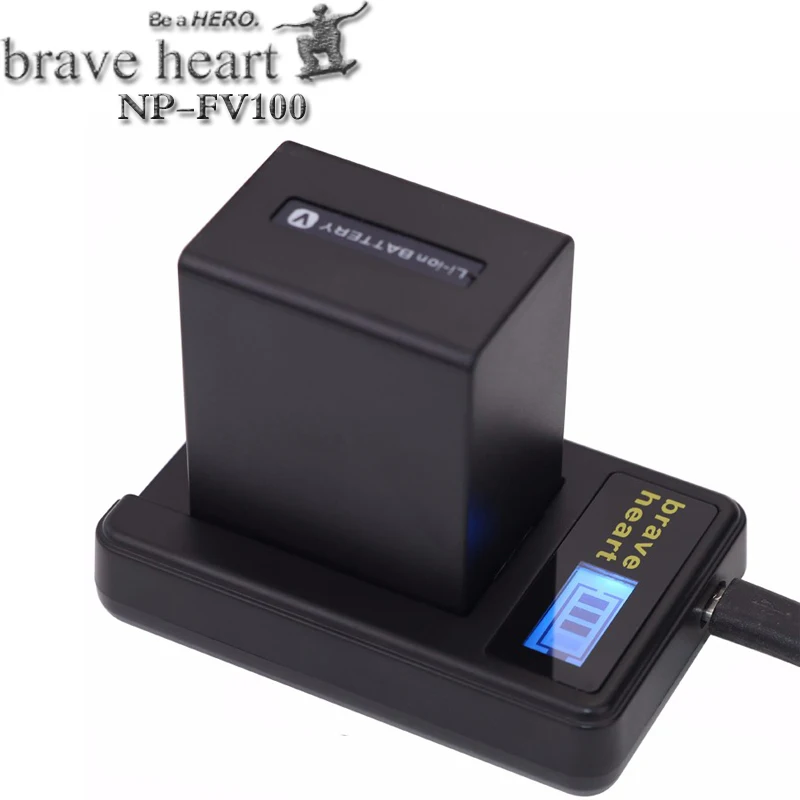 NP FV100 NPFV100 FV100 Камера Батарея+ ЖК-дисплей USB Зарядное устройство для SONY NP-FV30 NP-FV50 NP-FV70 SX83E SX63E FDR-AX100E
