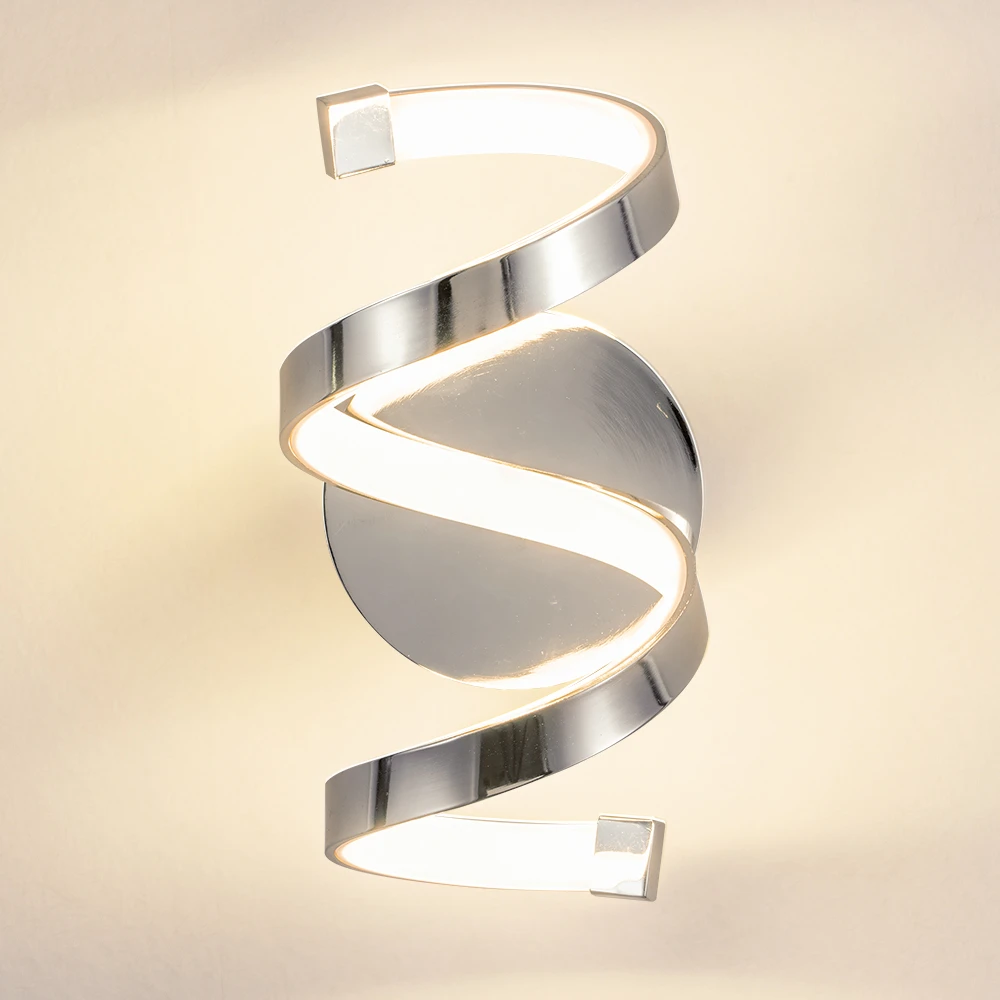 Spiral LED Wall Lamp Dimming Light Lighting Indoor Decor for Home Offices