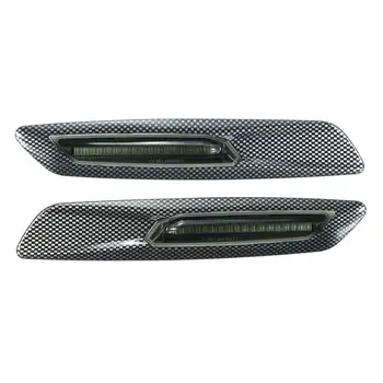 

2x Auto Fender Side Maker Light Cover Turn Signal Light Lamp Trim Fit For BMW 3/5 Series E60 E61 F10 E39 Car Styling Decoration
