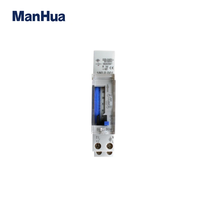 

ManHua Programmable Switch 220-240V SUL180a 15 Minutes Mechanical Analogue DIN Rail Timer Switch