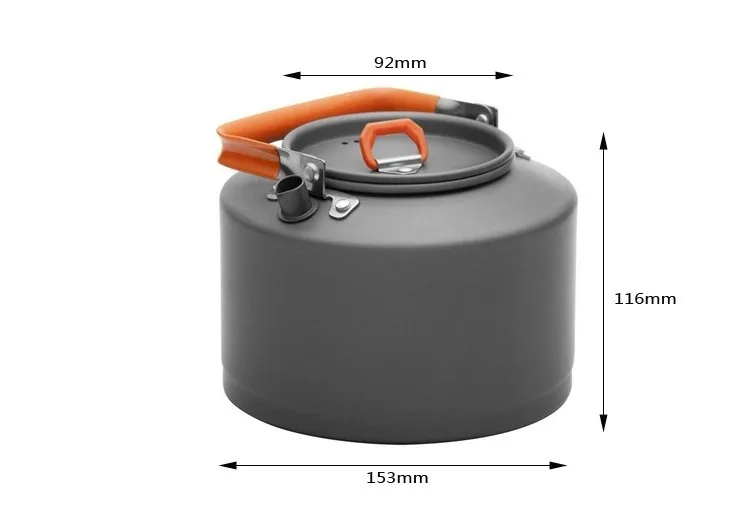 Quente de Bordo Cafeteira de Café Venda Fogo Equipe Chaleira Camping Piquenique Panelas Chá 236g 1.5l Fmc-t4 3 Louça para ar livre