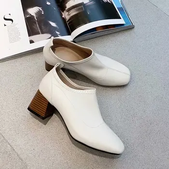 

2019ss new arrival fashion style short ankle boots leather boots with cow leather upper women leather boots soft white boots