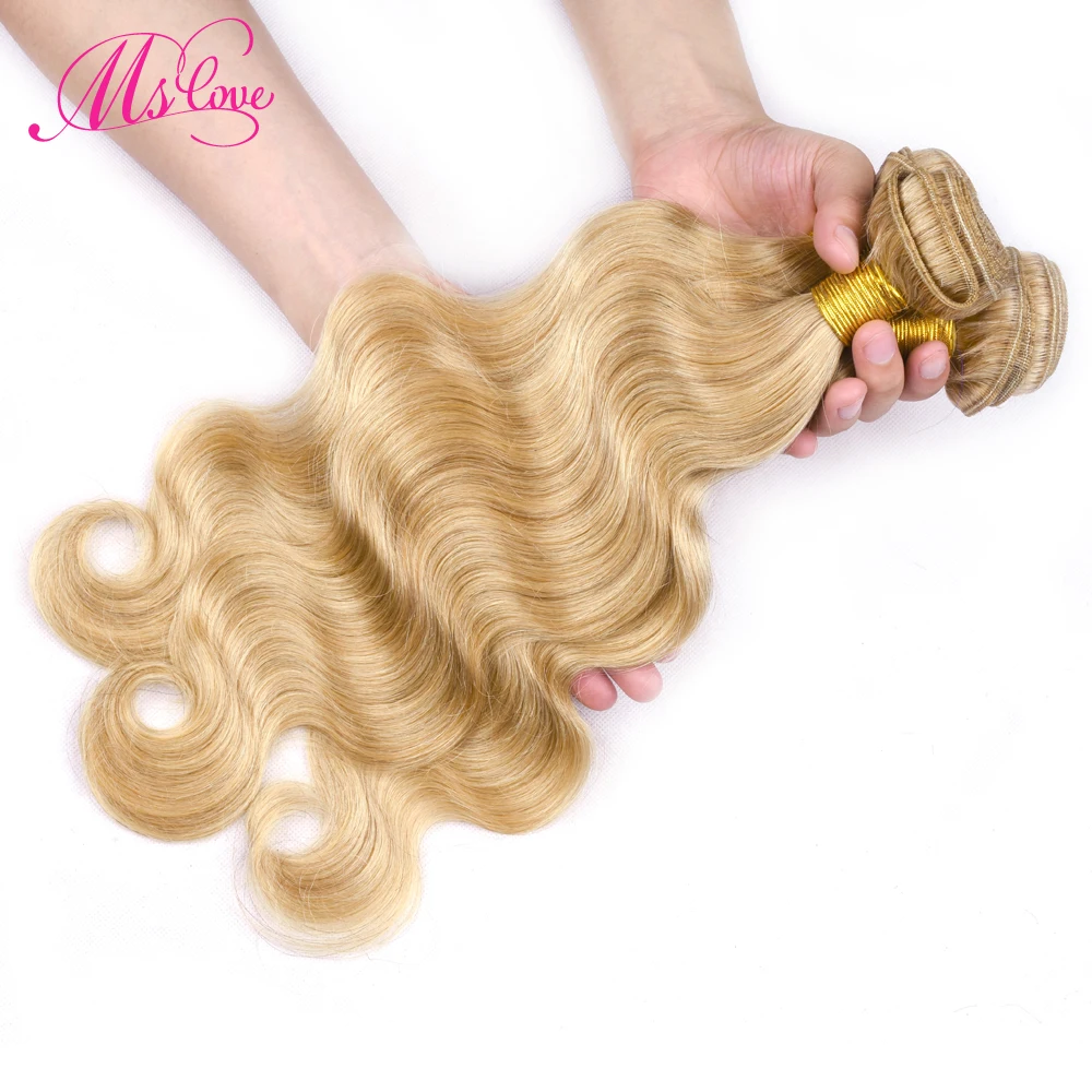 Ms Love Pre Colored #27 Blonde Bundles With Closure Brazilian Body Wave Hair Bundles With Closure Remy Human Hair With Closure Ms Love Pre Colored #27 Blonde Bundles With Closure Brazilian Body Wave Hair Bundles With Closure Remy Human Hair With Closure