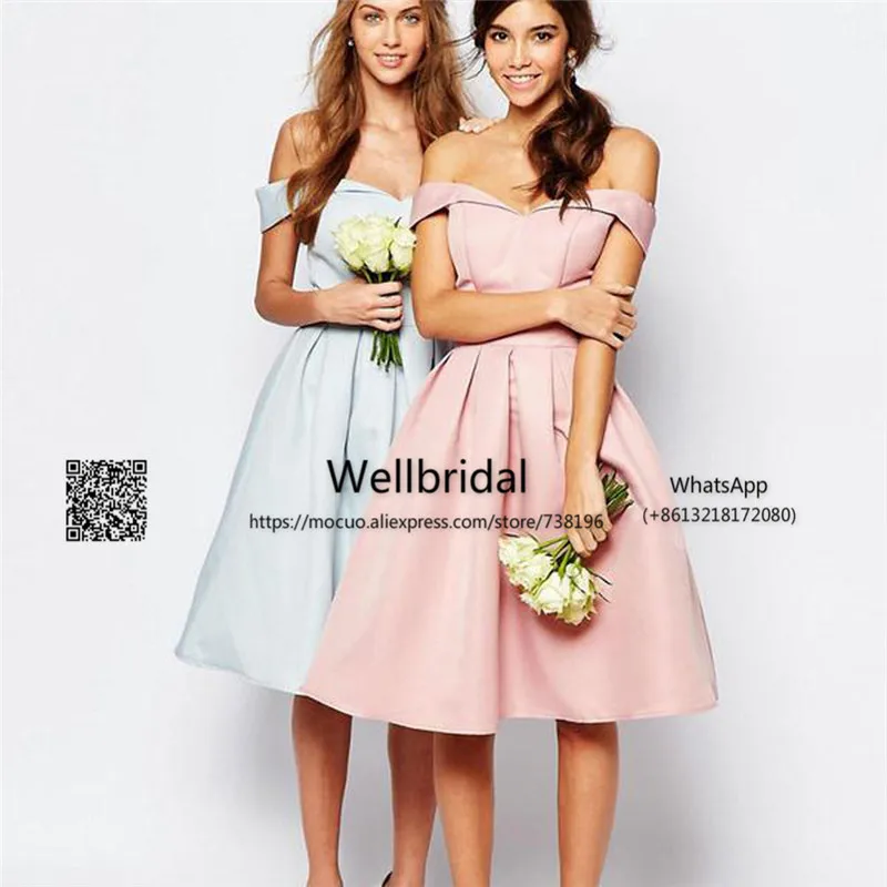 junior bridesmaid dresses knee length