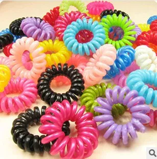 

Women Hairband Girl Headband Telephone Cord Elastic Ponytail Holders Hair Ring Scrunchies For Girl Rubber Band Tie A040