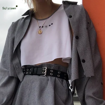 

Classic Plaid Single Breasted Women Basic Jacket Turn-down Collar Female Suits Coat Fashion Houndstooth 2019 Autum Crop Shirt